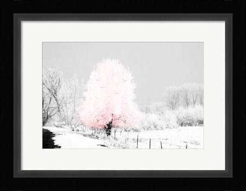 Framed Pink Tree Print
