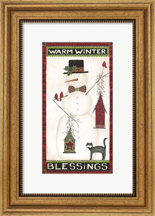Framed Warm Winter Blessings Print