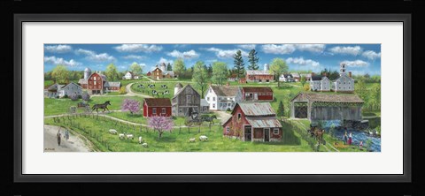 Framed Barns and Silos Print