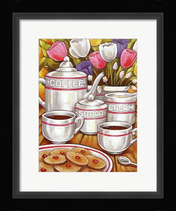 Framed Coffee Sugar Cream Print