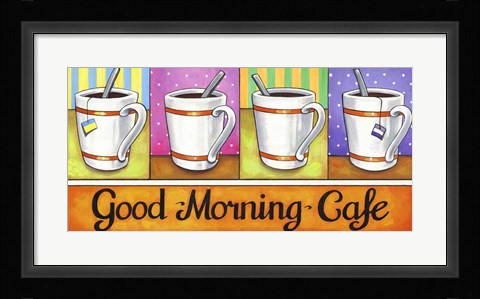 Framed Good Morning Cafe Print