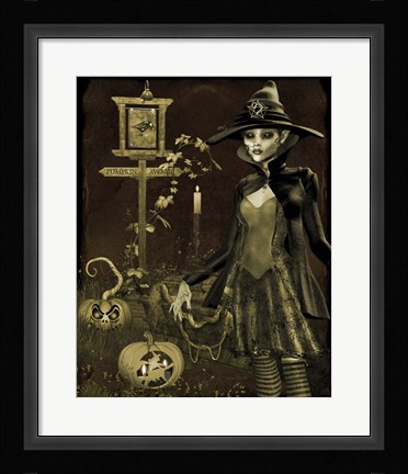 Framed Halloween Graveyard - C Print