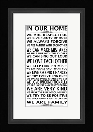 Framed In Our Home Print