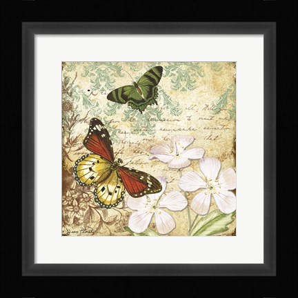 Framed Inspirational Butterflies - B Print