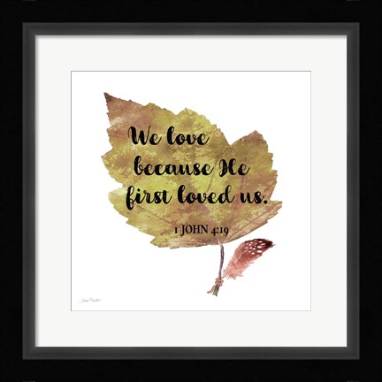 Framed Scripture Leaf - C Print