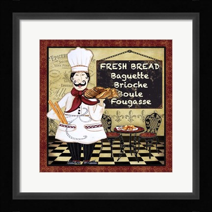 Framed Bistro Chef - A Print