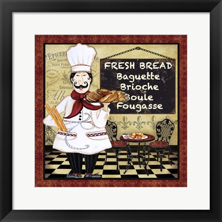 Framed Bistro Chef - A Print