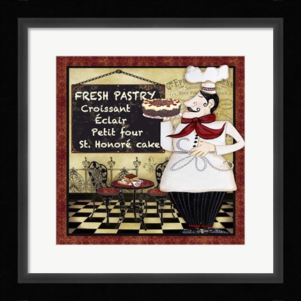 Framed Bistro Chef - B Print