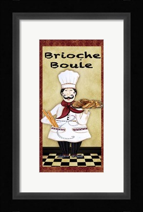 Framed Chefs - Brioche Boule Print