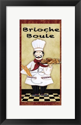 Framed Chefs - Brioche Boule Print