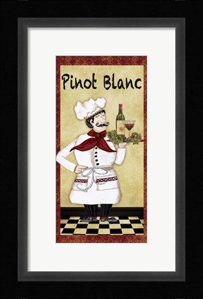 Framed Chefs - Pinot Blanc Print