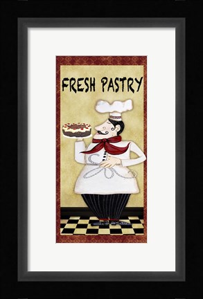 Framed Chefs - Fresh Pastry Print