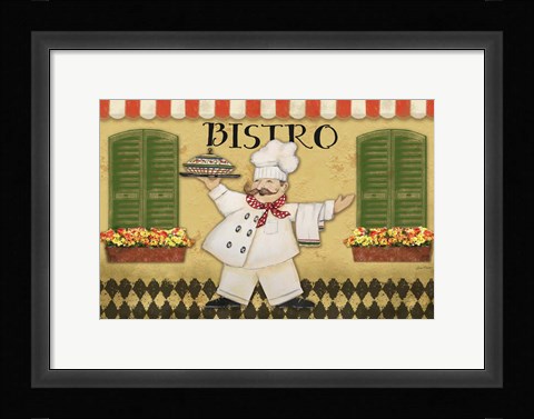 Framed Bistro Chef Print