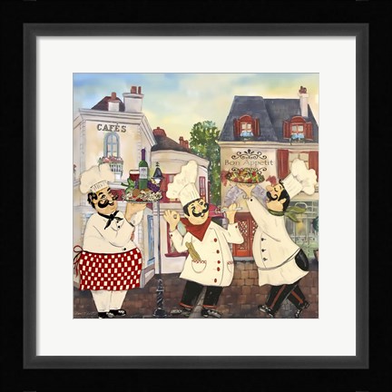 Framed Italian Chefs Print