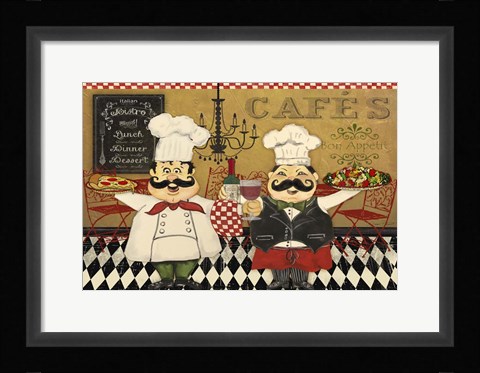 Framed Italian Chefs - B Print
