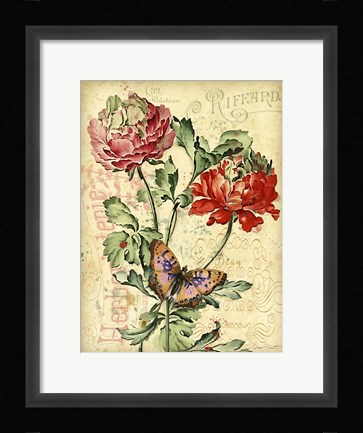 Framed French Florals 3 Print