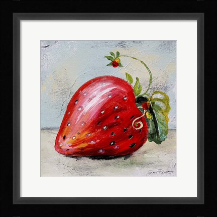 Framed Abstract Kitchen Fruit 2 Print