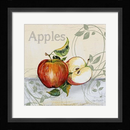 Framed Tutti Fruiti Apples Print