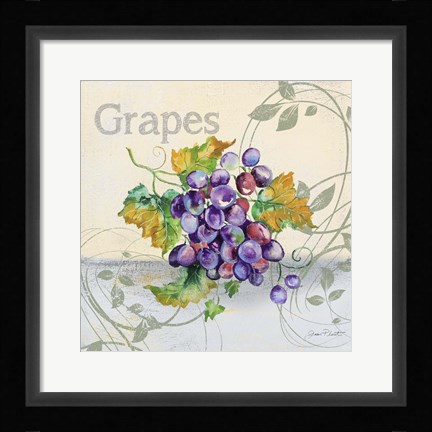 Framed Tutti Fruiti Grapes Print