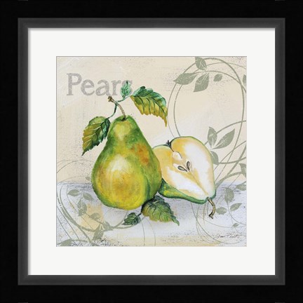 Framed Tutti Fruiti Pear Print