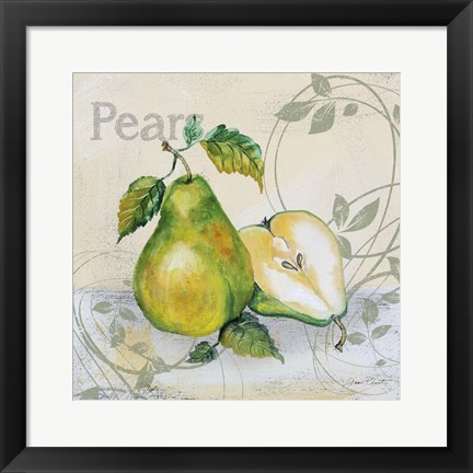 Framed Tutti Fruiti Pear Print