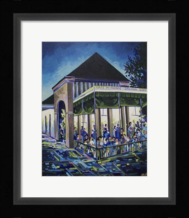 Framed Cafe Du Monde Print