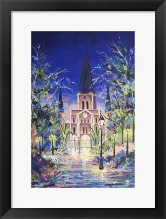 Framed Fantasy St Louis Cathedral Print