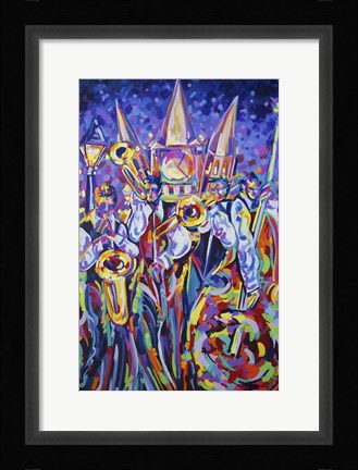 Framed Jackson Square Jammin Jazz Print