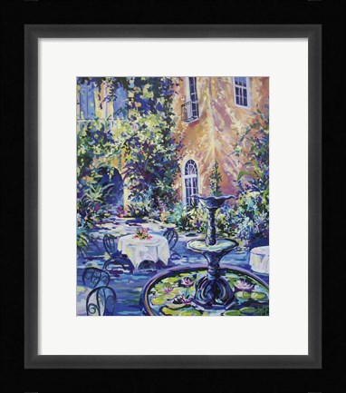 Framed New Orleans Courtyard Print