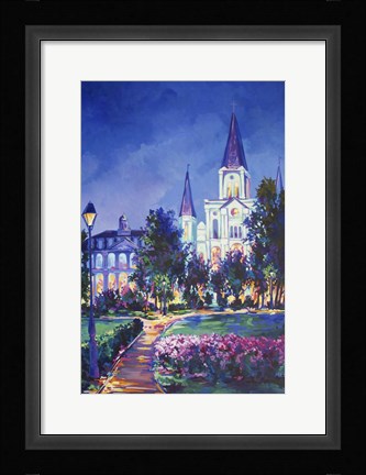 Framed St Louis Cathedral Print