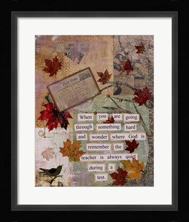 Framed Autumn Test Print