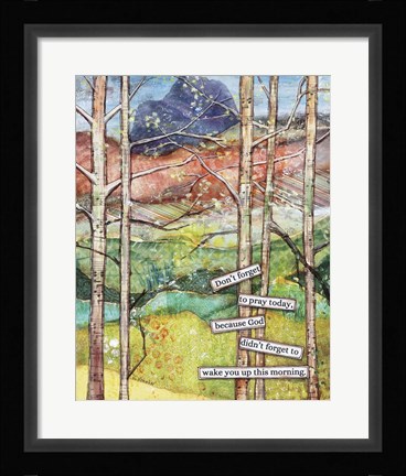 Framed Morning Prayer Print