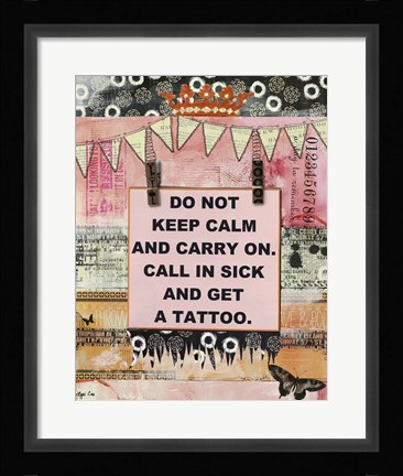 Framed What Tattoo Print