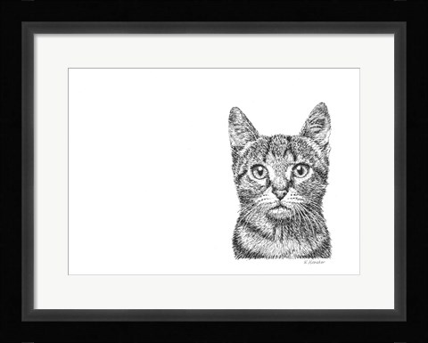 Framed Cat Print