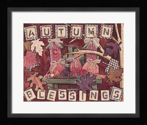 Framed Autumn Blessings Print