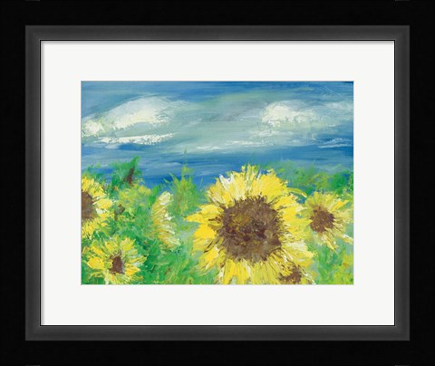 Framed Eastern Plains Sunflower Print