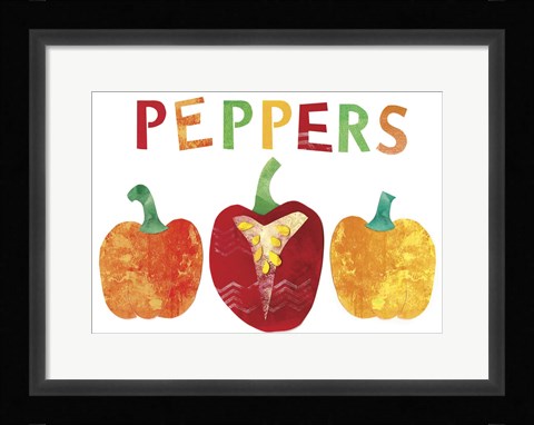 Framed Peppers Print