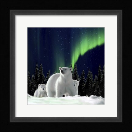 Framed Polar Family 2 Print