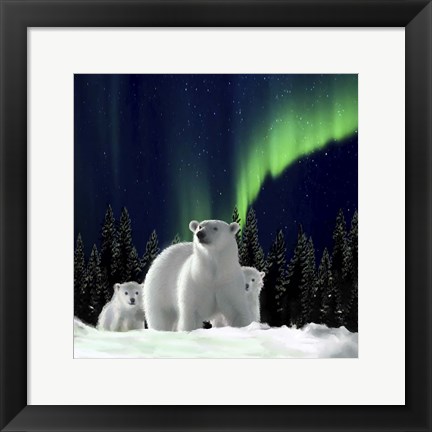 Framed Polar Family 2 Print