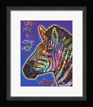 Framed Leave Her Wild Print