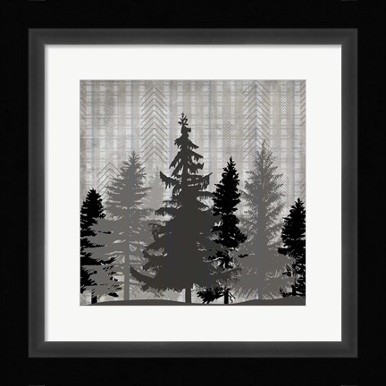 Framed Blue Bear Lodge Sign 6 Print