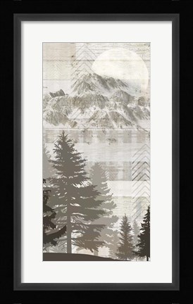 Framed Blue Bear Lodge Sign 16 Print