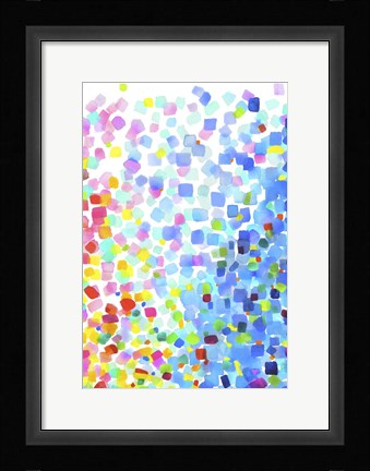 Framed Kaleidescope Flitter Print