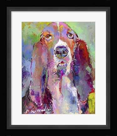 Framed Art Basset Hound Print