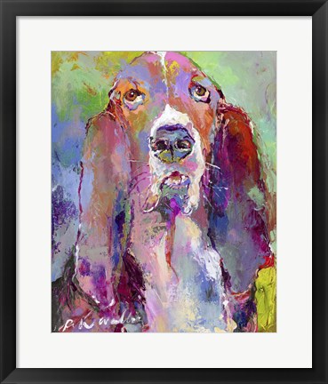 Framed Art Basset Hound Print