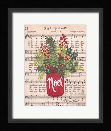 Framed Noel Jar Print