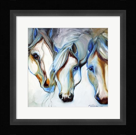 Framed 3 Nobles Equine Abstract Print