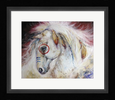 Framed Apache The War Pony Print