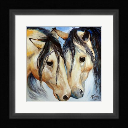 Framed Buckskin Friends Print