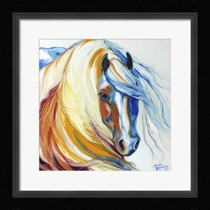 Framed Gypsy Vanner Dream Print